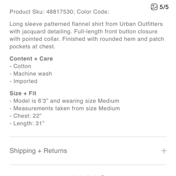 Urban Outfitters Flannel Button down shirt - Picture 5 of 6